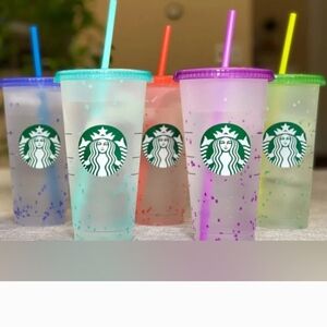 BNIB Starbucks Colorful Reusable Tumblers